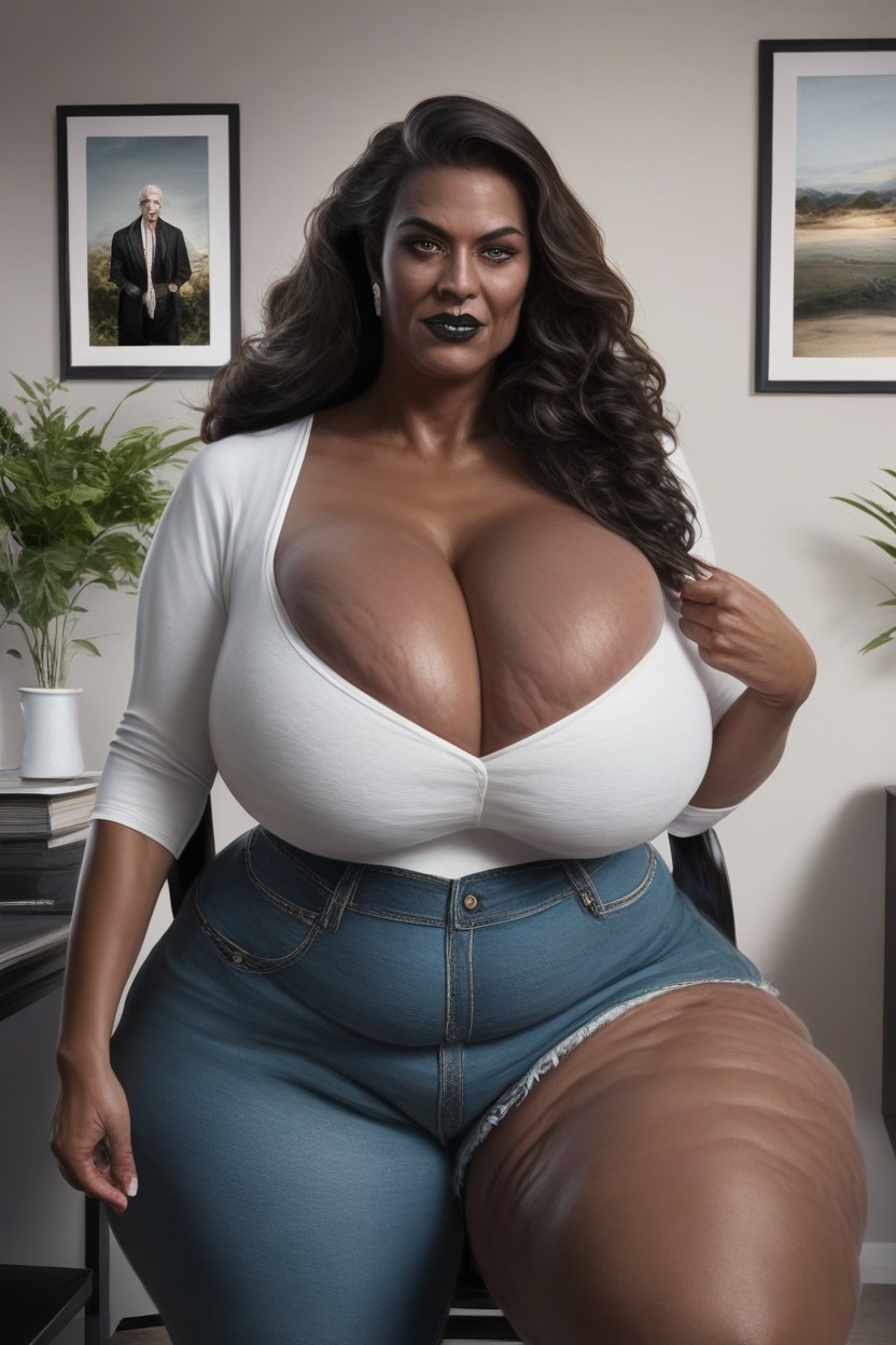 Ssbbw Massive Fake Booty, Fat Hips, Extremely Large Ass AI Porn