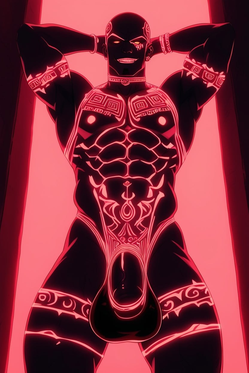 Evil Smirk, Bald, Menacing AI Gay Porn