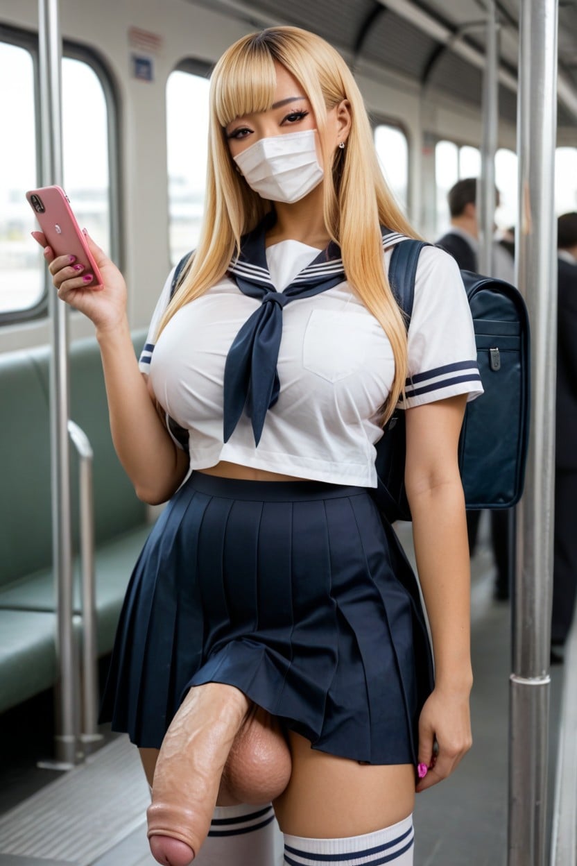 Giant Foreskin, School Backpack, Hyper Balls Shemale AI Porn