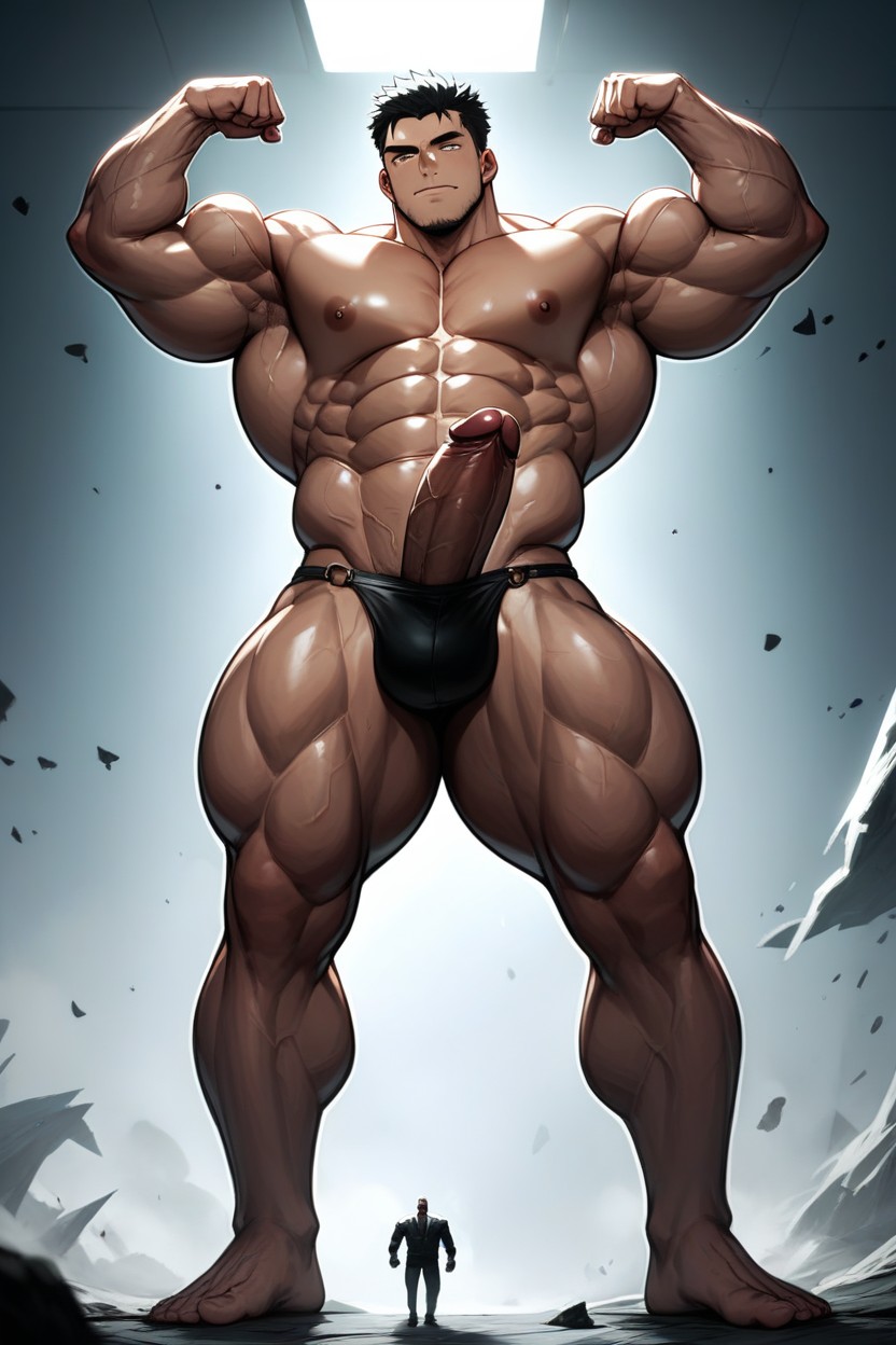 Dick, Proud Expression, Front View AI Gay Porn