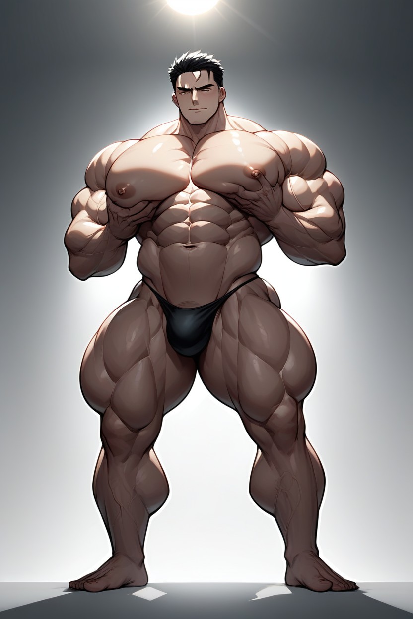 The Biggest Pecs, 抓胸部, Massive Biceps AI同性戀黃片