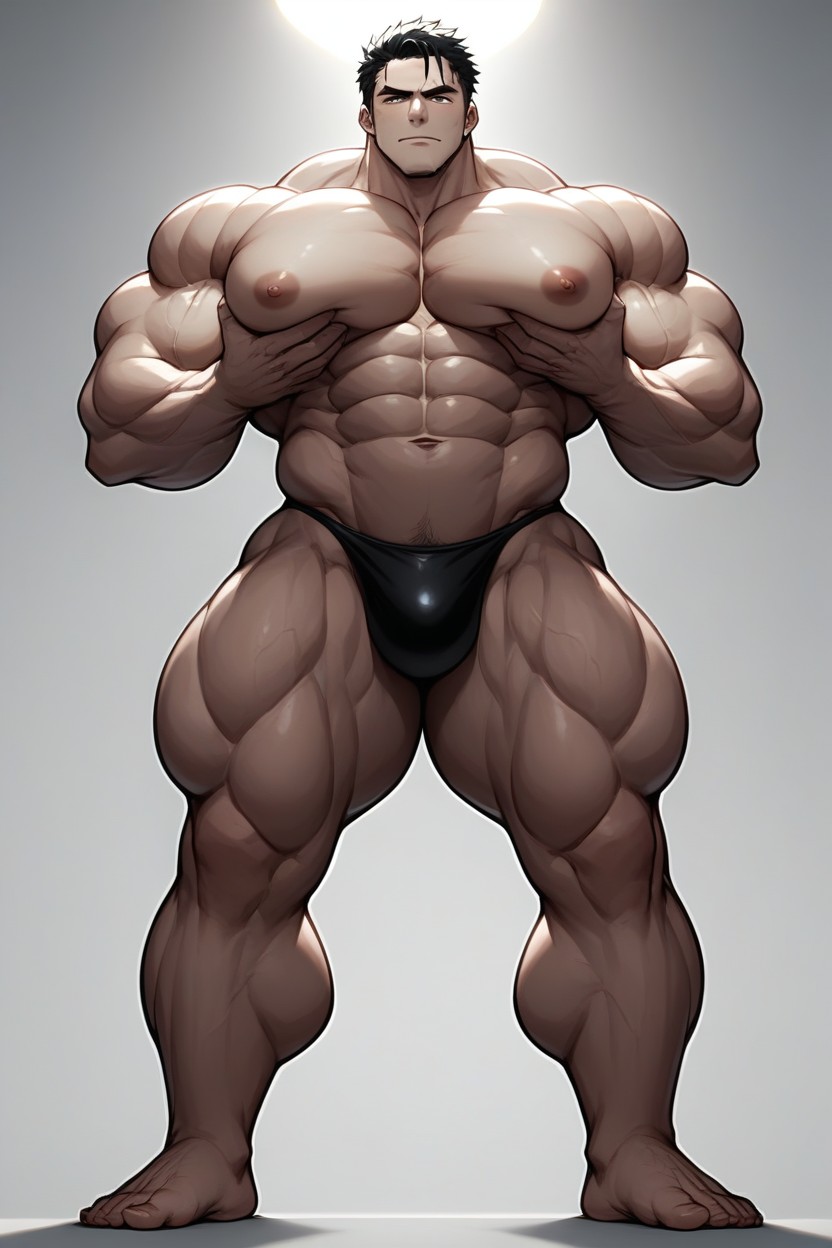 Thick Thighs, Grabbing Boobs, Squeezing Pecs AI Gay Porn