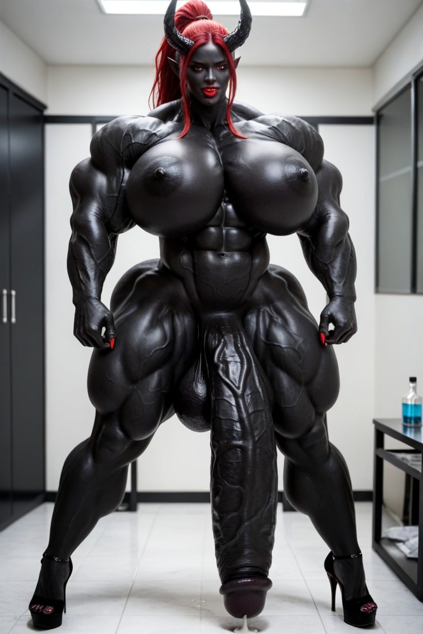 Black Cock Is Too Big, 18+, Giantess Shemale AI Porn