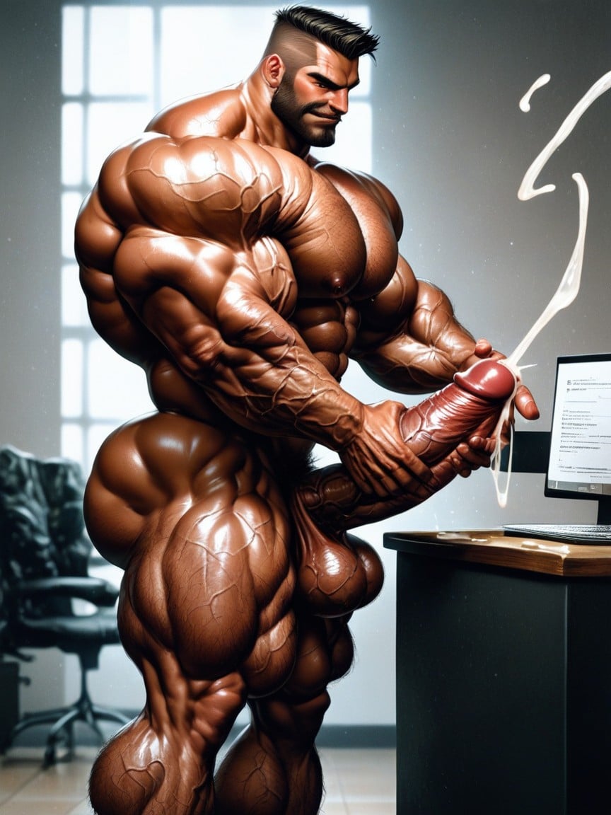 Veiny Glutes, Veiny Muscle, Hyper Muscle AI Gay Porn