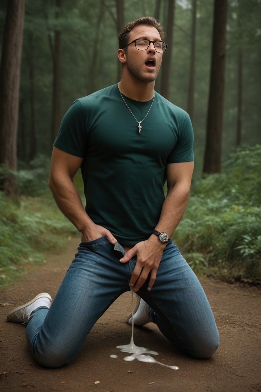 Moaning, Full Body, Surprised AI Gay Porn