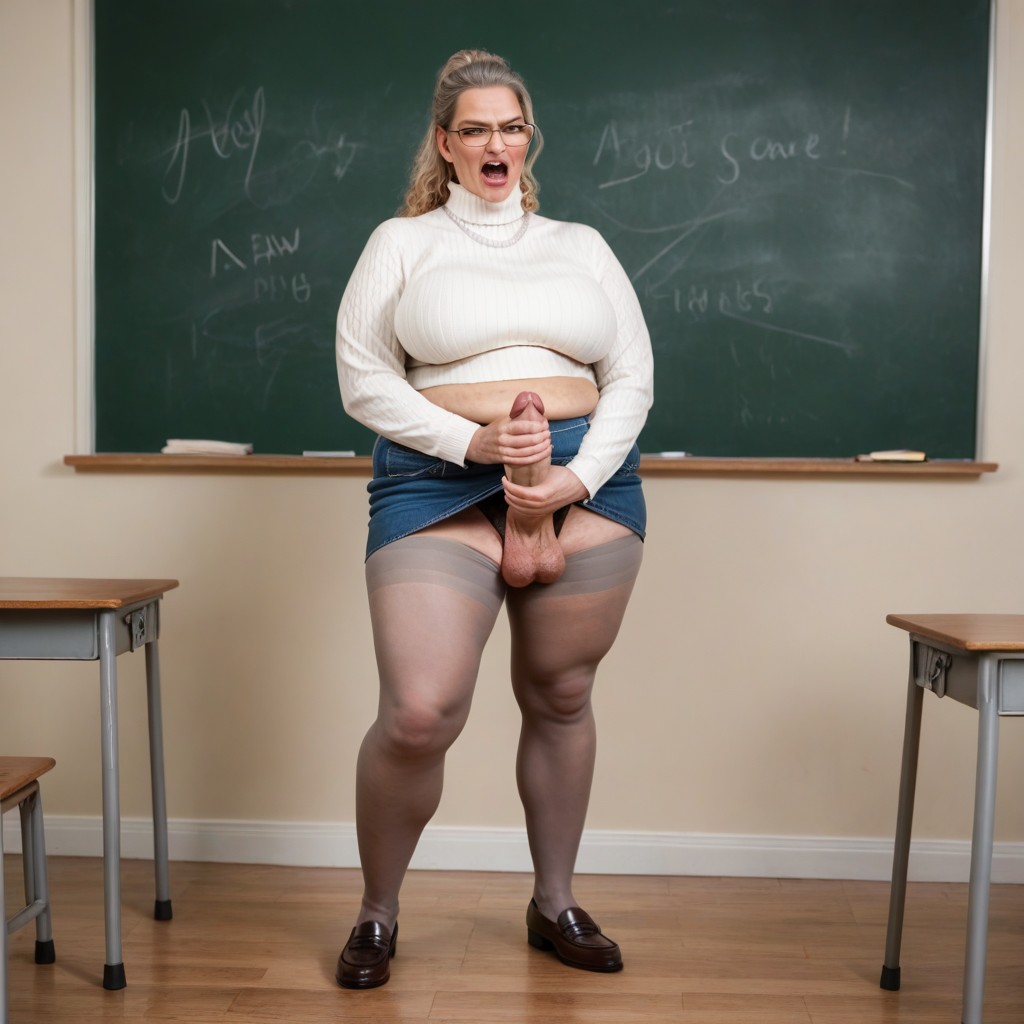 Pearl Necklace, Classroom, 18+ Shemale AI Porn
