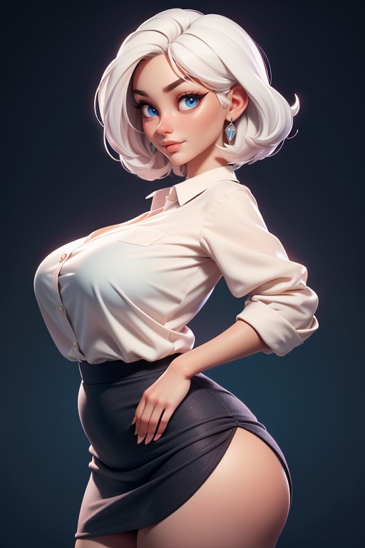 Lifting Skirt, Thick, Massive Ass Hentai AI Porn