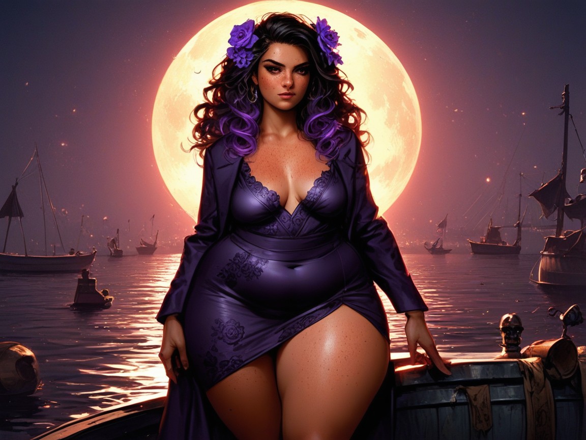 Saturated Colors, Vibrant Colors, 1 Persona Porno latina IA