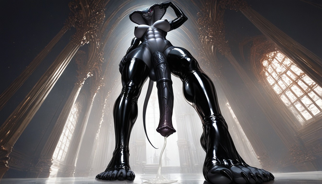 From The Ground Perspective, Detailed Penis, Detailed Face Furry AI Porn