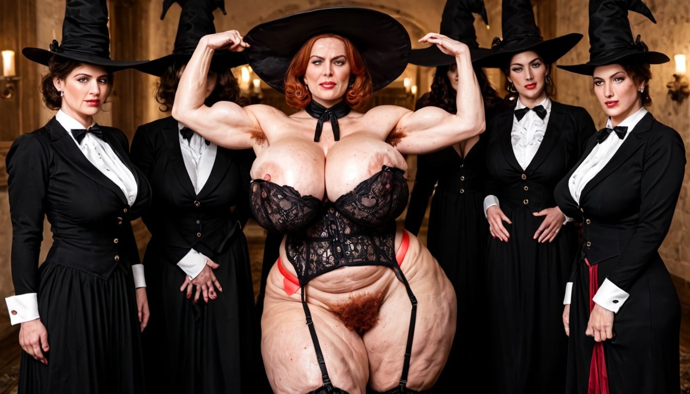 Red Hair, Exhibitionist Dress, Thick Thighs MILF AI Porn