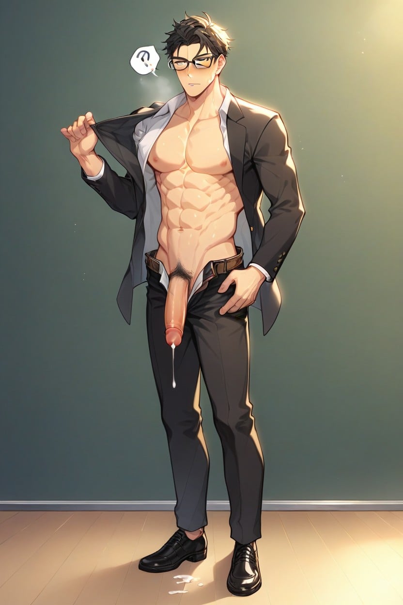 Location School, Fit Body, Standing AI Gay Porn