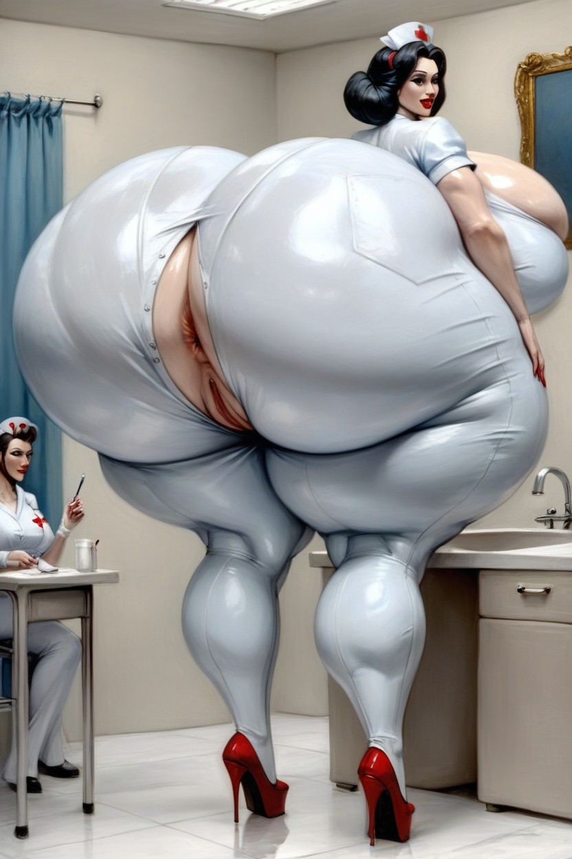 Extremely Large Ass, Hyper Massive Ass, Hyper Breasts AI Porn