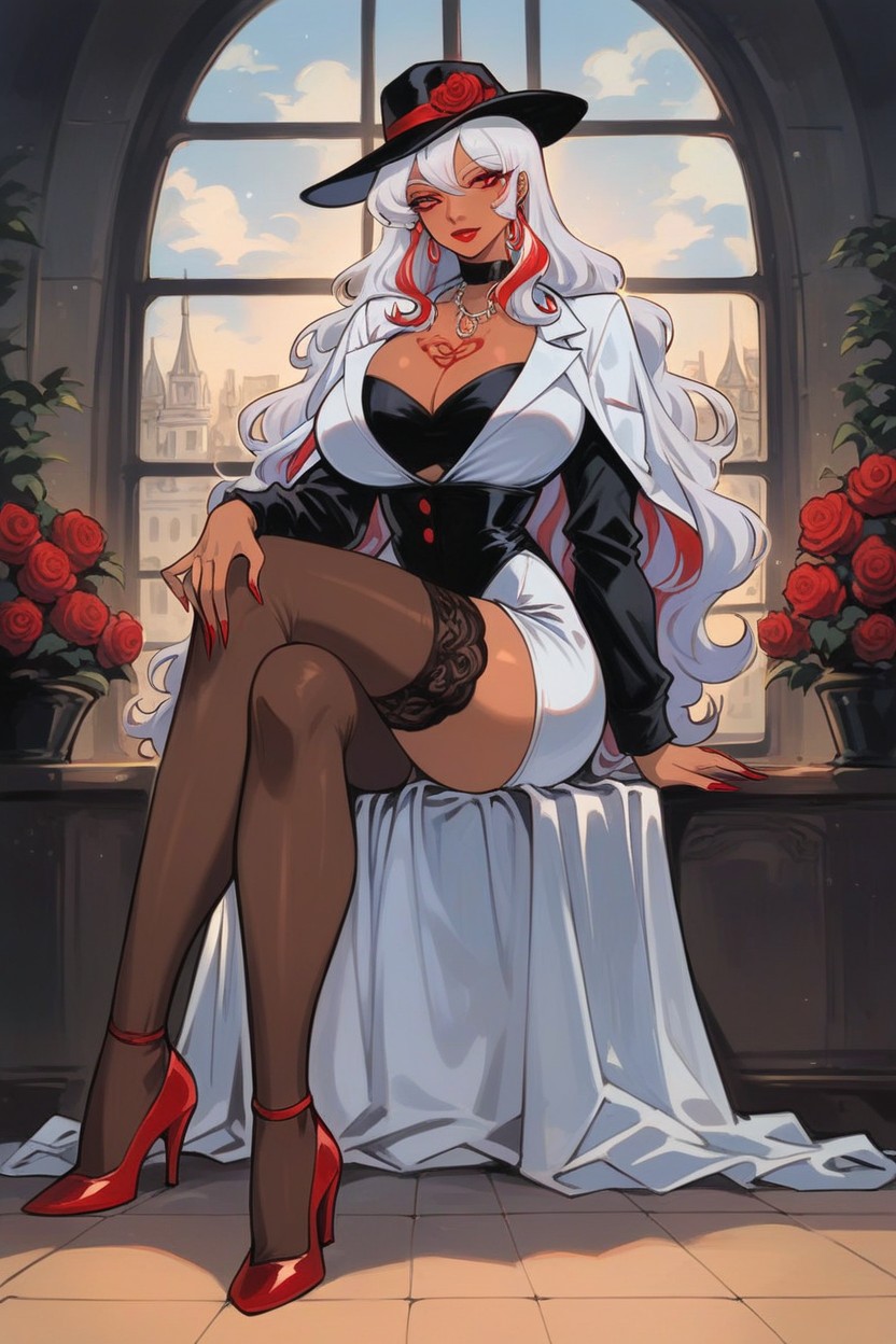 Oc Luna, Red Eyes, Massive Ass Hentai AI Porn