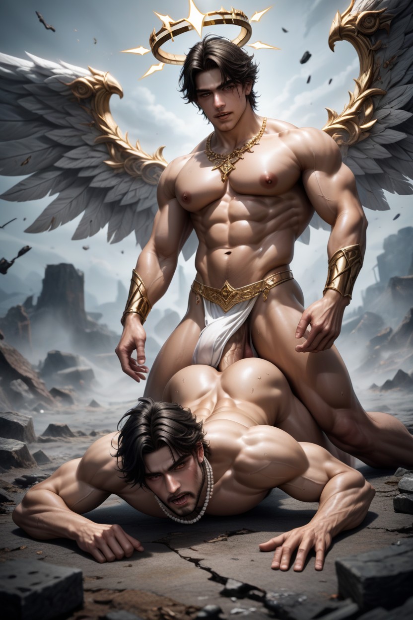 Gay, Octane Render, Angel Fucked By Demon Porno gay IA