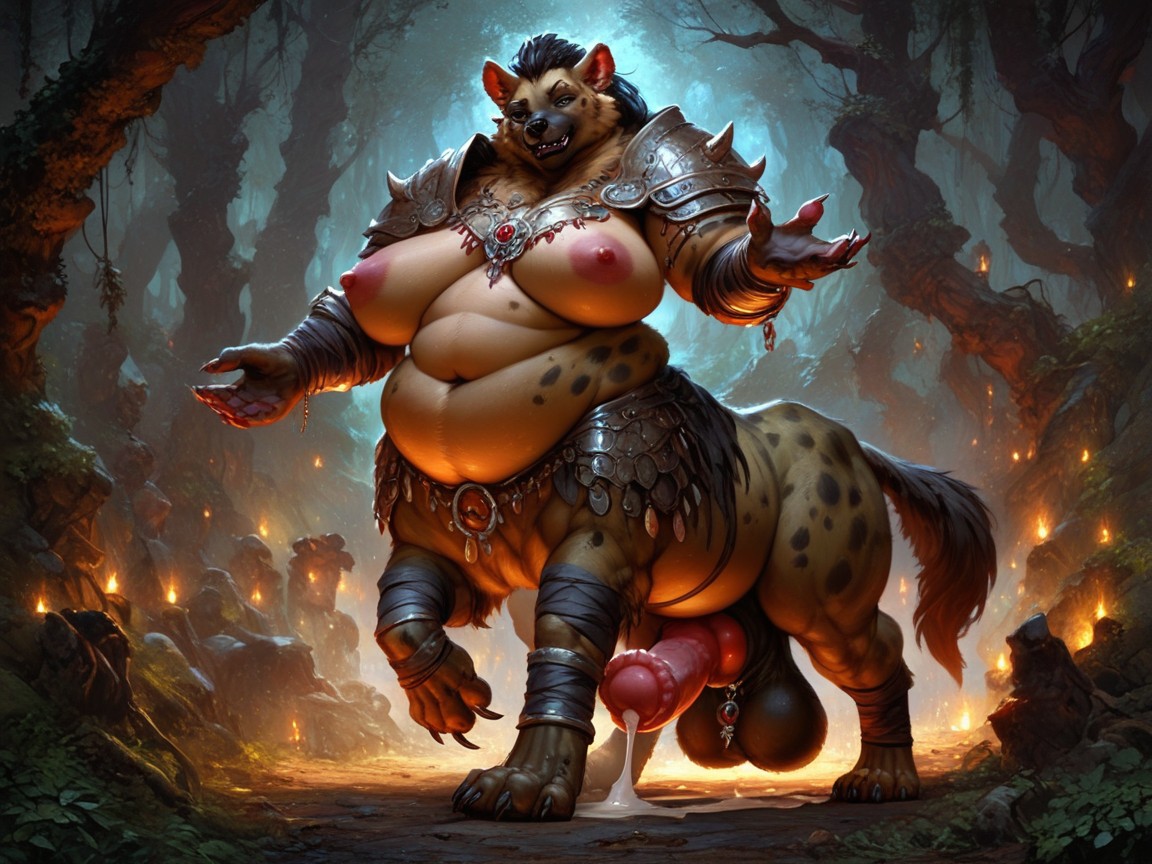 18+, Big Breasts, Hermaphrodite Furry AI Porn