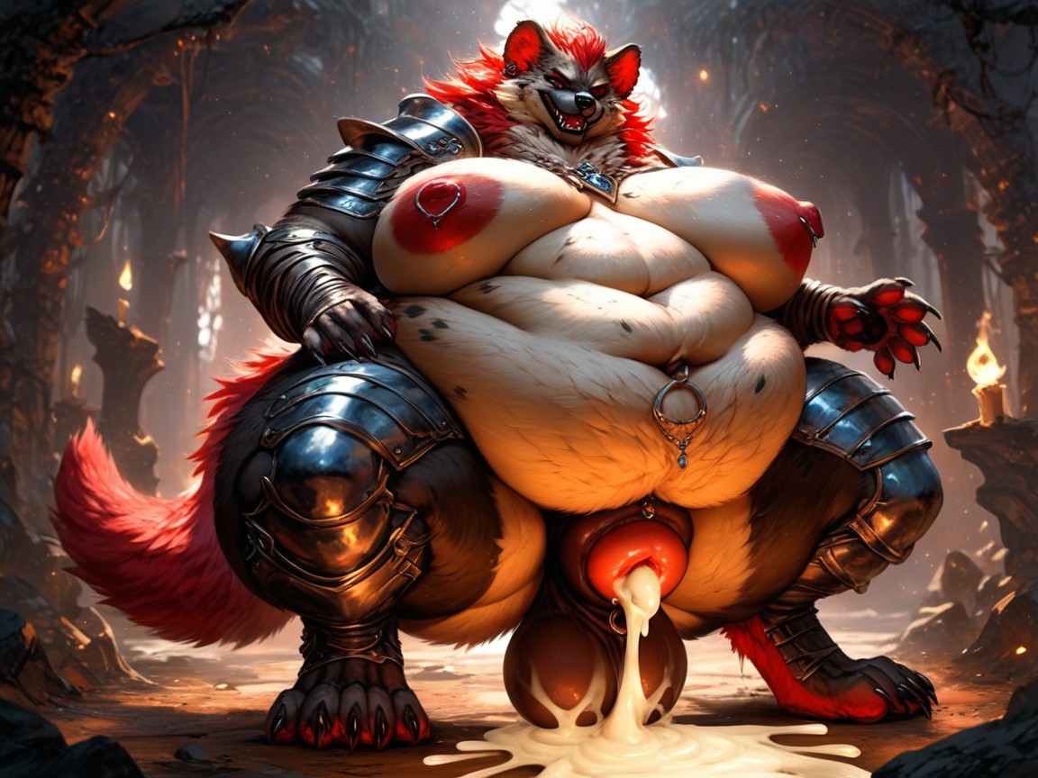 Hyena, Wide Penis, Plump Pussy Furry AI Porn