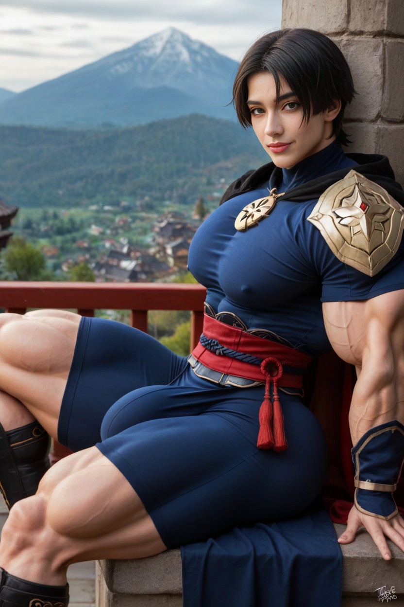 Hdr, Huge Back Muscles, Huge Muscles AI Porn