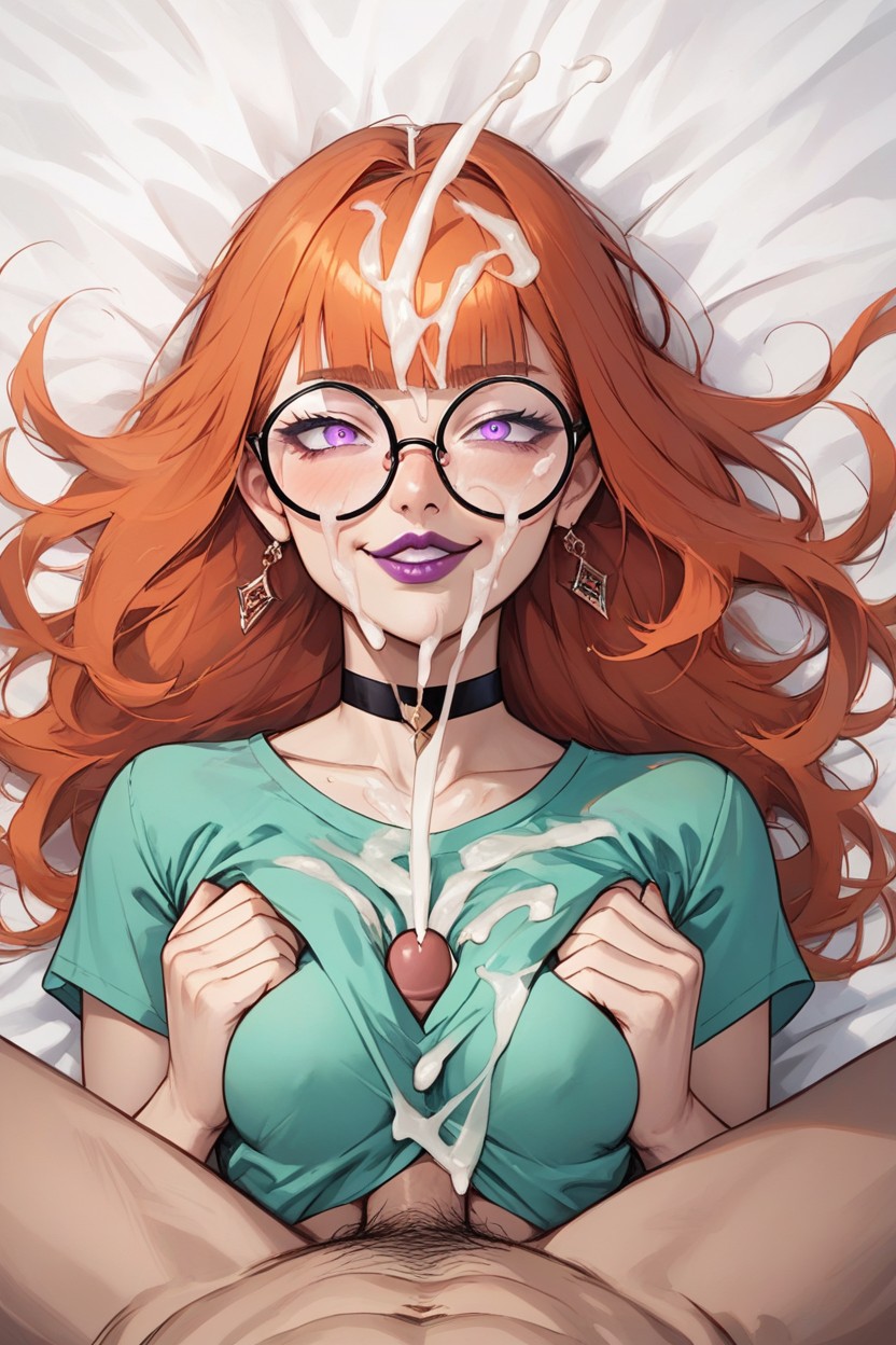 Juicy Lips, Nerdy Woman, Detailed Hentai AI Porn