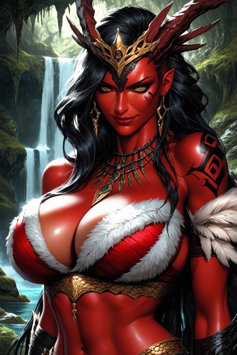 18+, Kayna, Huge Dragon Scales On Shoulders Hentai AI Porn