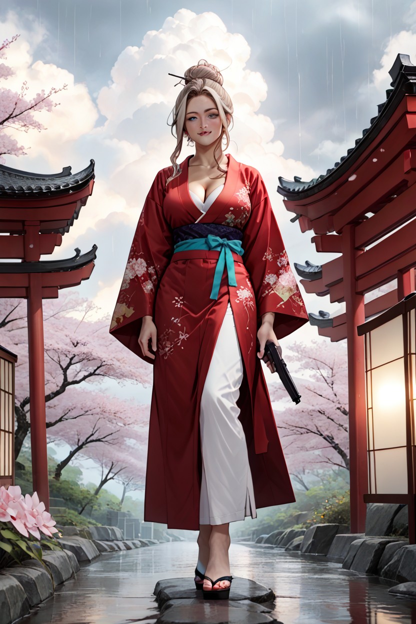 Ultra Detailed, Break, Sakura Garden Hentai AI Porn