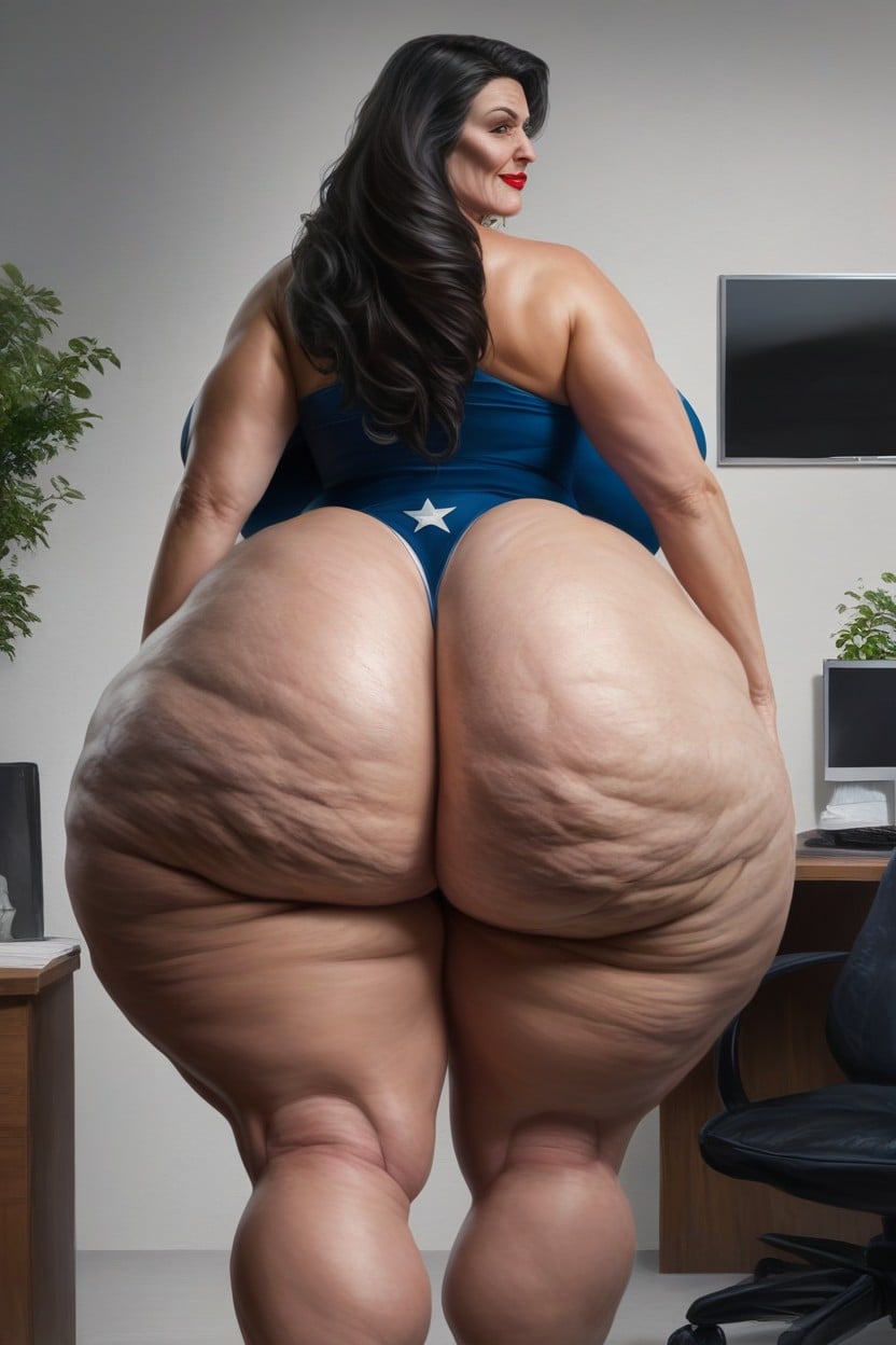 Thick Thighs, Ssbbw, Extremely Thick Hips AI Porn