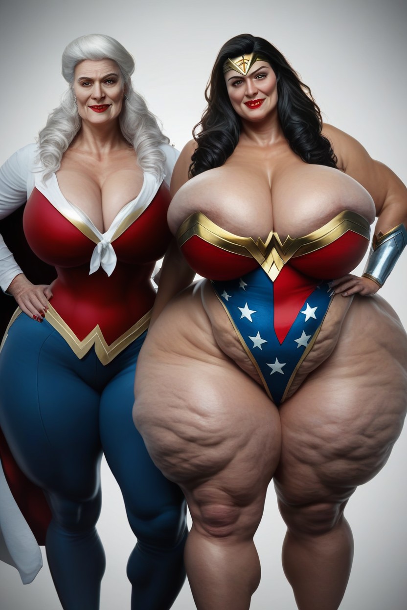 Brown Eyes, Superhero, Long Length AI Porn