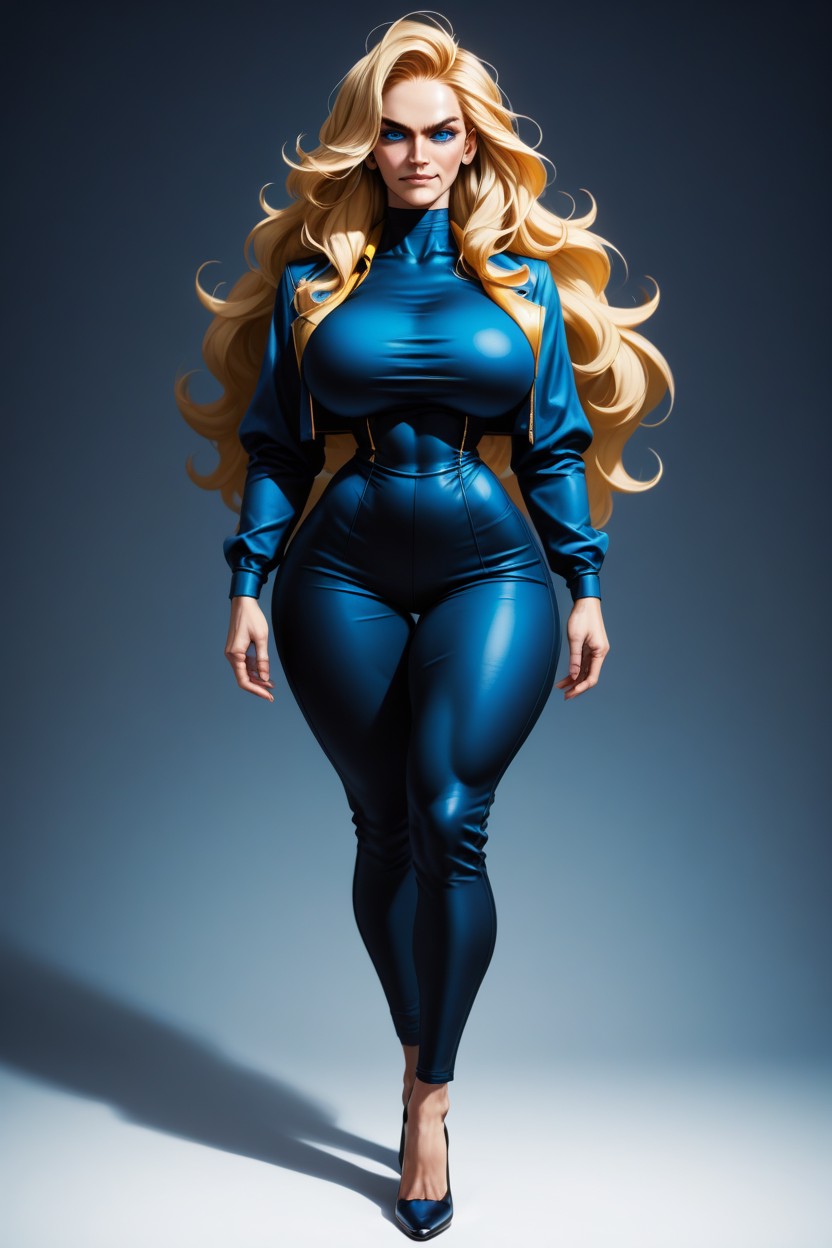Extremely Big Hips, Firm, Jacket AI Porn