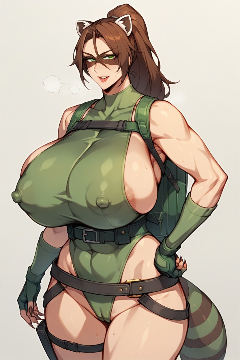 Camel Toe, Raccoon Tail, Sharp Nails Hentai AI Porn