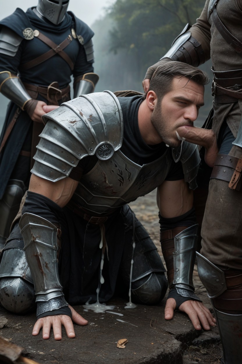 Dark Souls, Gangbang, Cum Everywhere AI Gay Porn