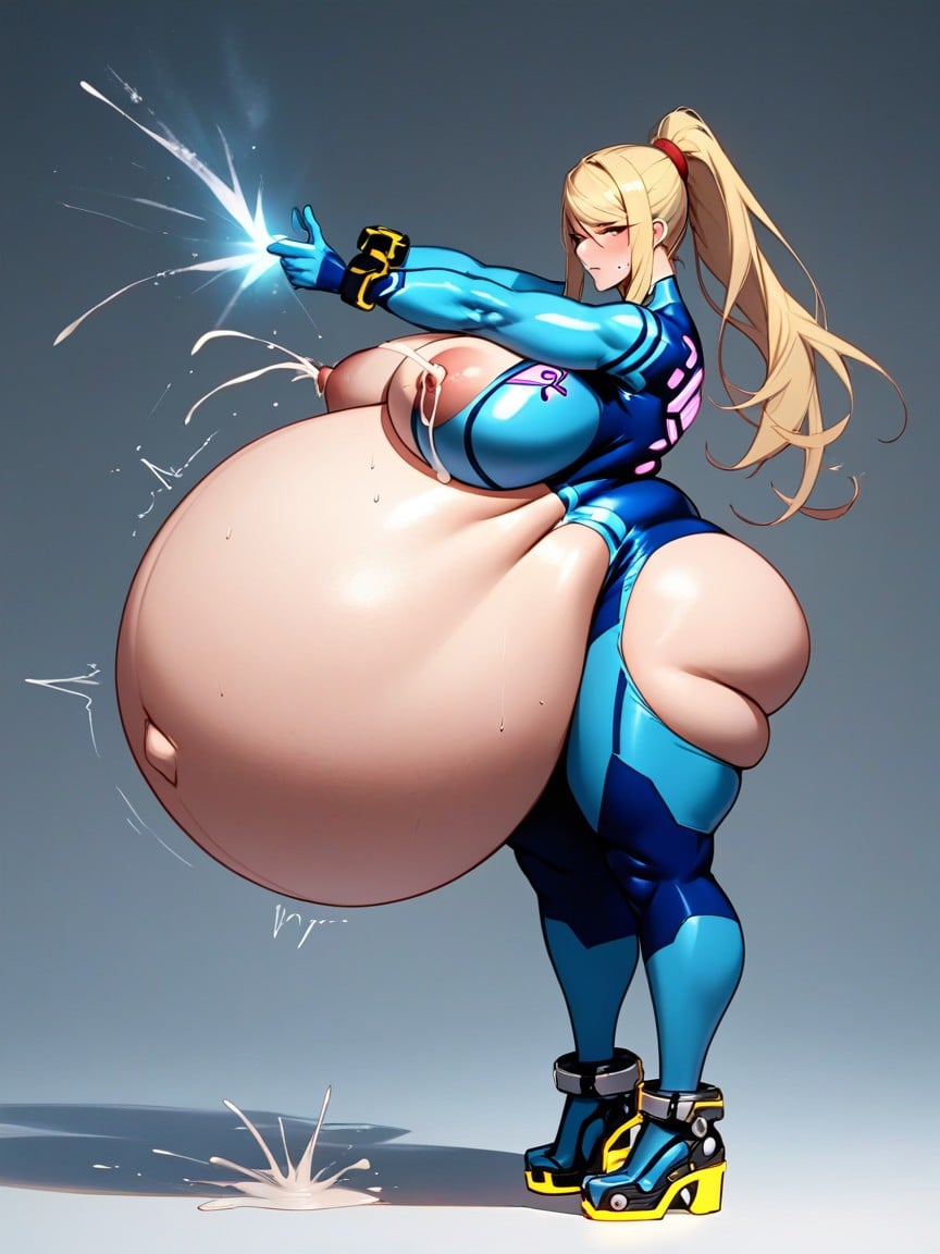 18+, Arms Spread, Samus Aran Hentai AI Porn