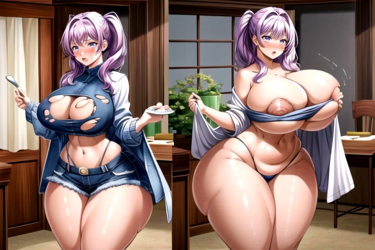 Expansion Mammaire, Her Absurdly Hyper Giant Fat Breasts Becoming More Hyper Enlarged Giant Fat Fleshy Moons Bigger Then A House On Her Chest, Best FacePorno IA Hentai