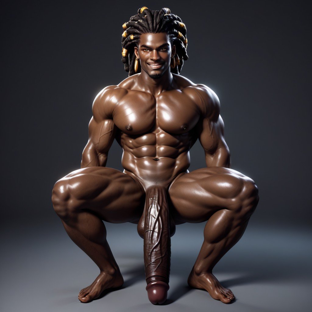 Long Thick Black Dreadlocks, 赤裸裸, 運動型AI同性戀黃片