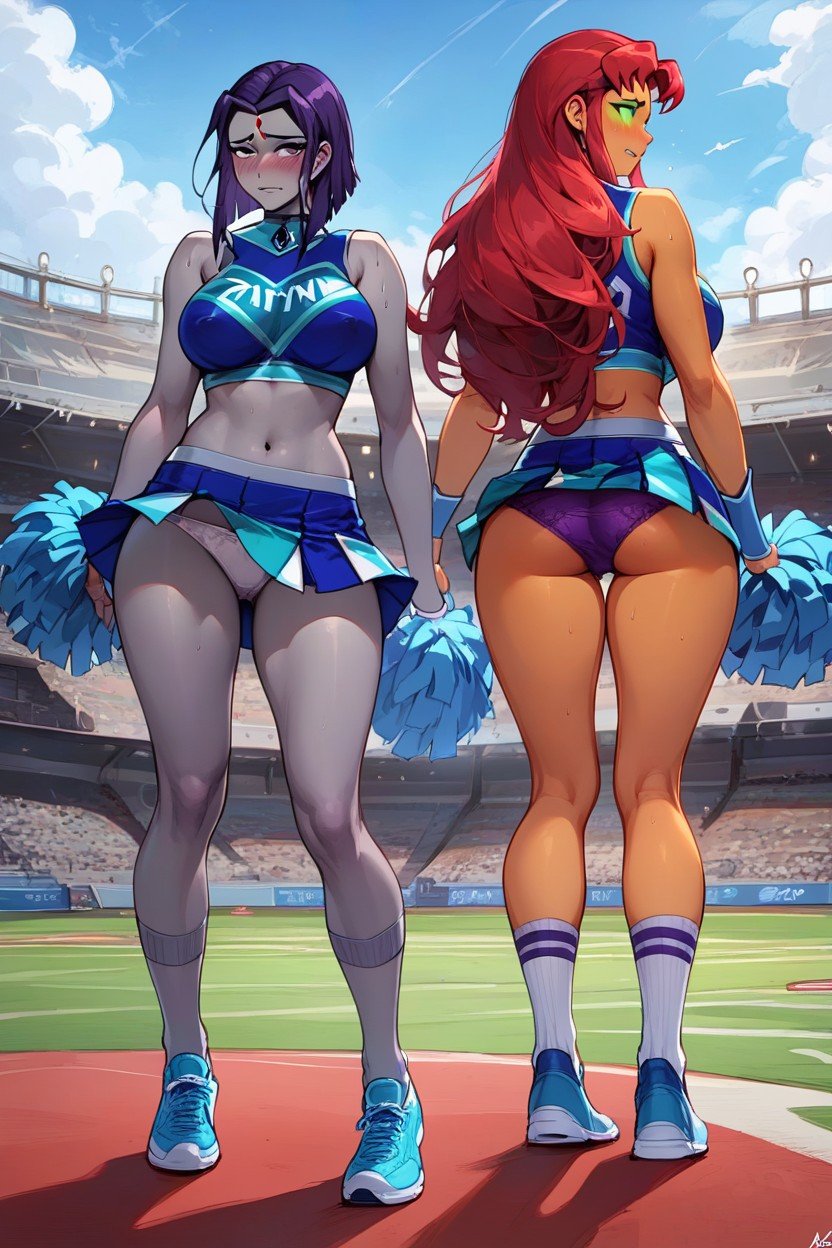 Embarrassed , Cheerleader, Women Furry AI Porn