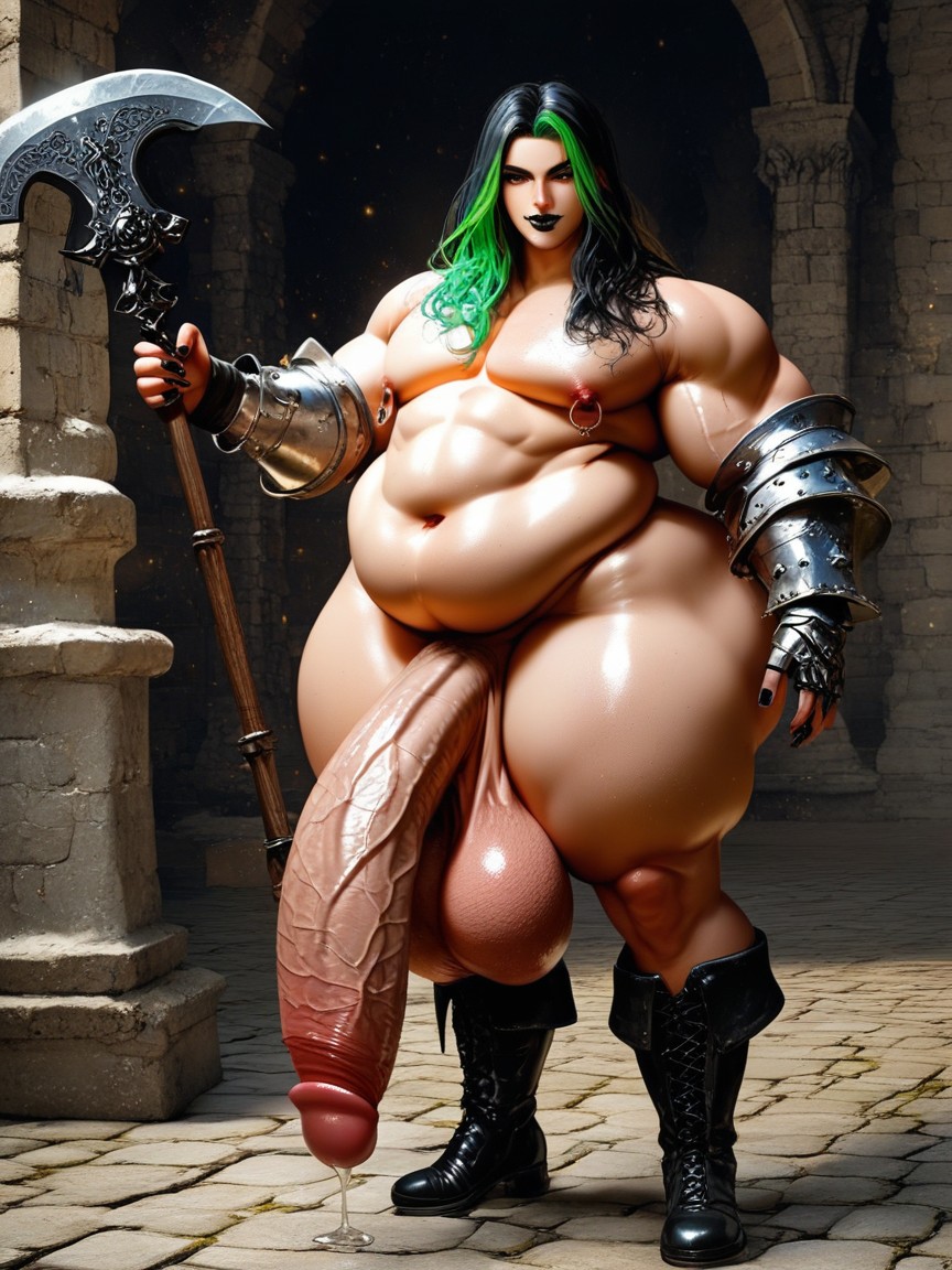 1 Person, Dungeon, Smooth Face AI Gay Porn