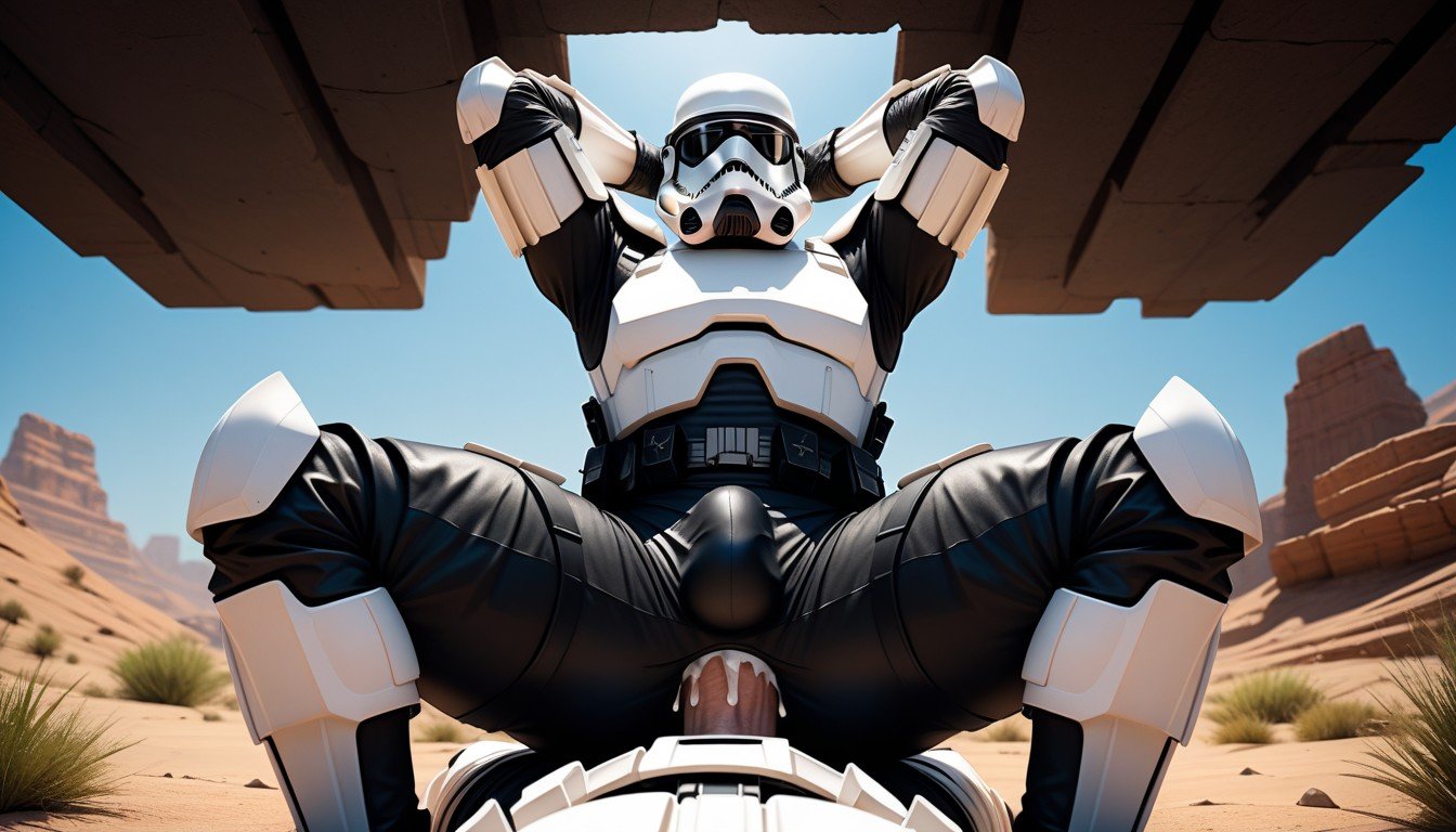 Stormtrooper, Black Huge Crotch Bulge, Slutty Stormtrooper ArmorゲイAIポルノ