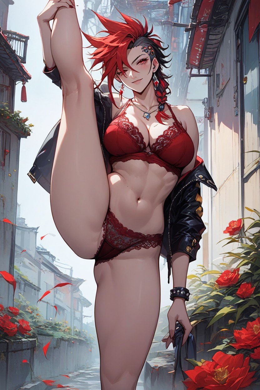 High Resolution, Panama From Cyber Punk, Stands On One Leg Hentai IA pornografia