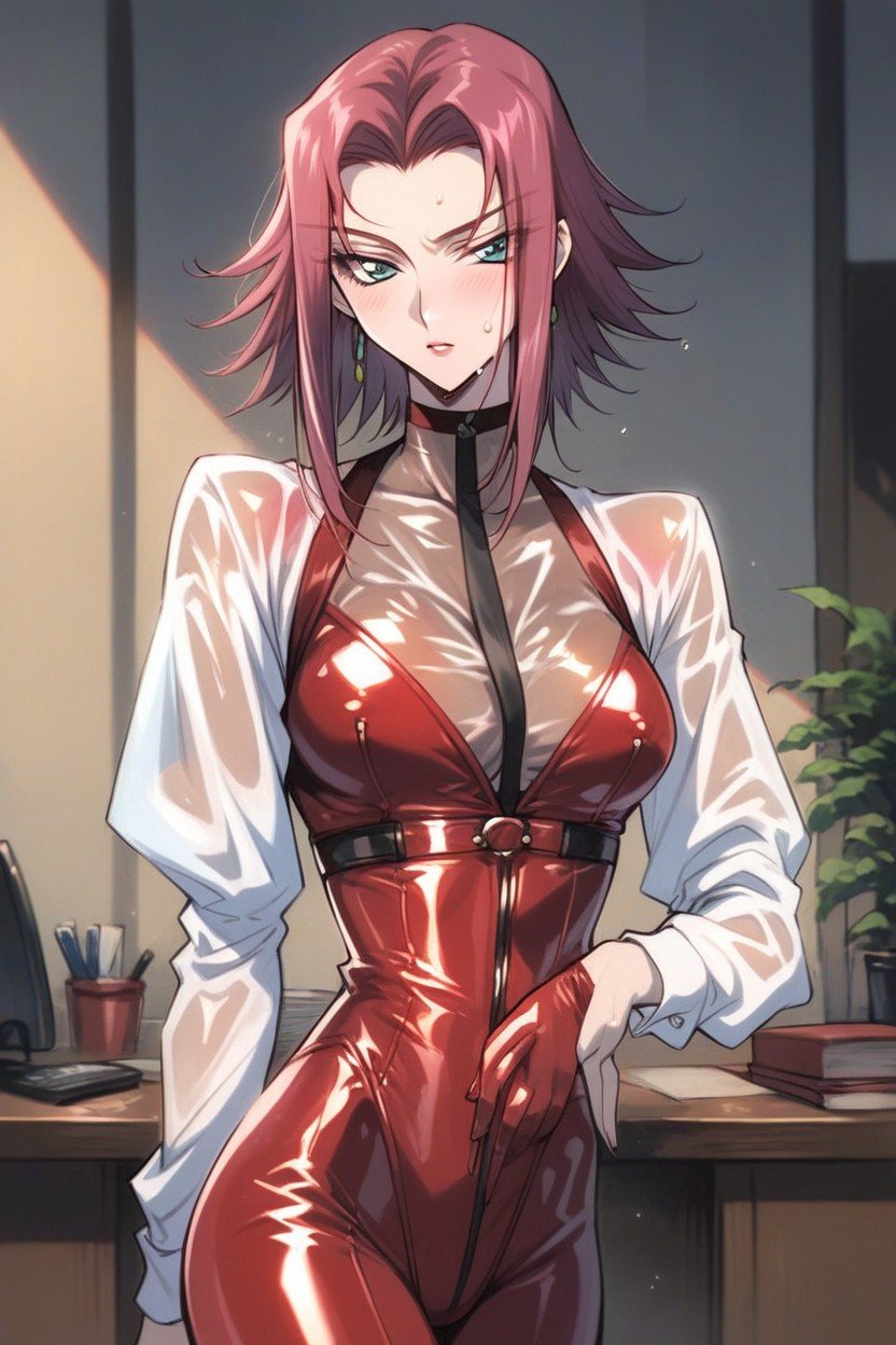 See Through The Plastic Bodysuit, Pale Skin, See Breast ThroughHentai IA