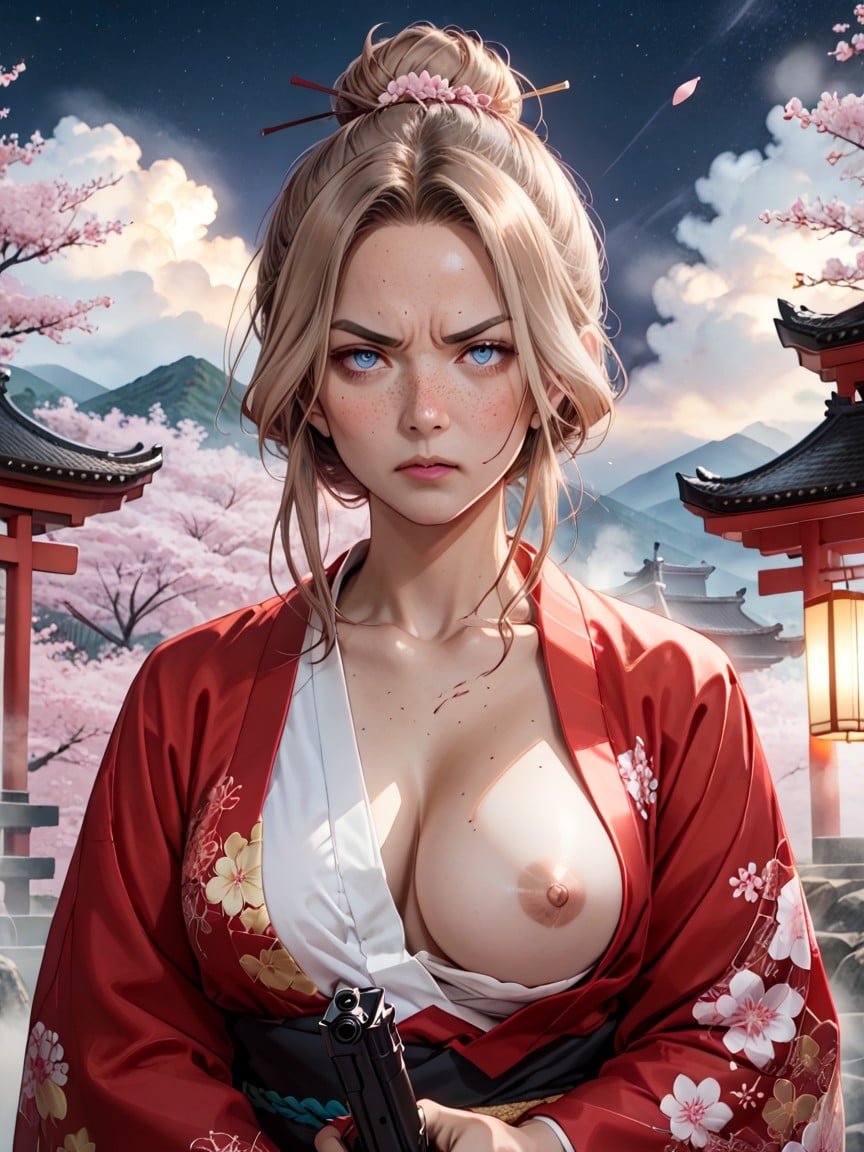 Extremely Beautiful Face, Enojada, Detailed FaceHentai IA