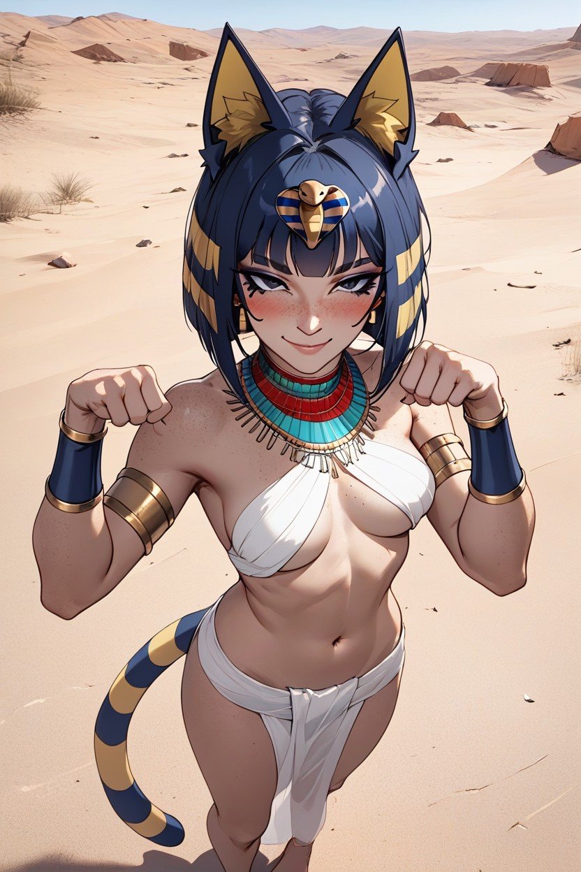 Horny, Ankha, Arm Bracelets Shemale AI Porn