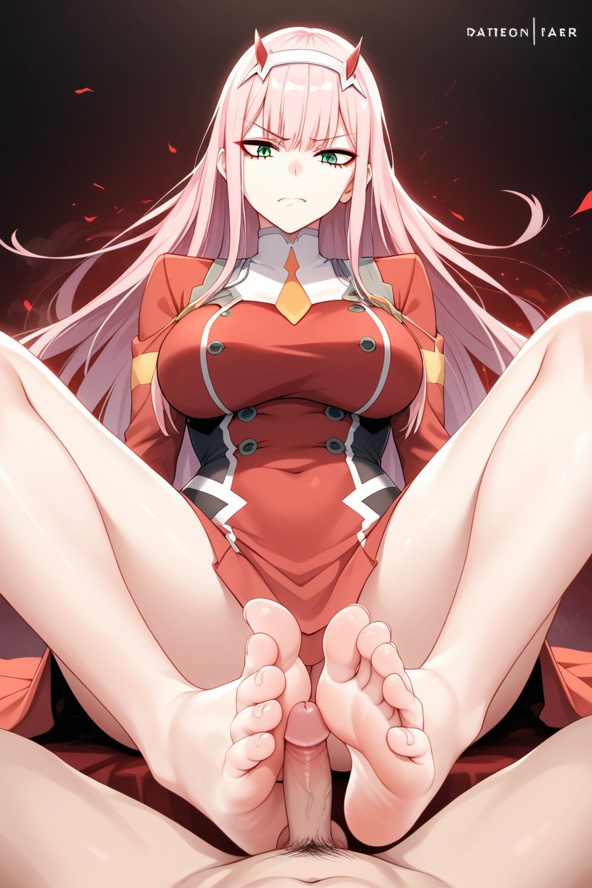 Performing A Footjob, Natural And Aesthetic Foot Structure, With A Condescending And Humiliating GlareHentai IA