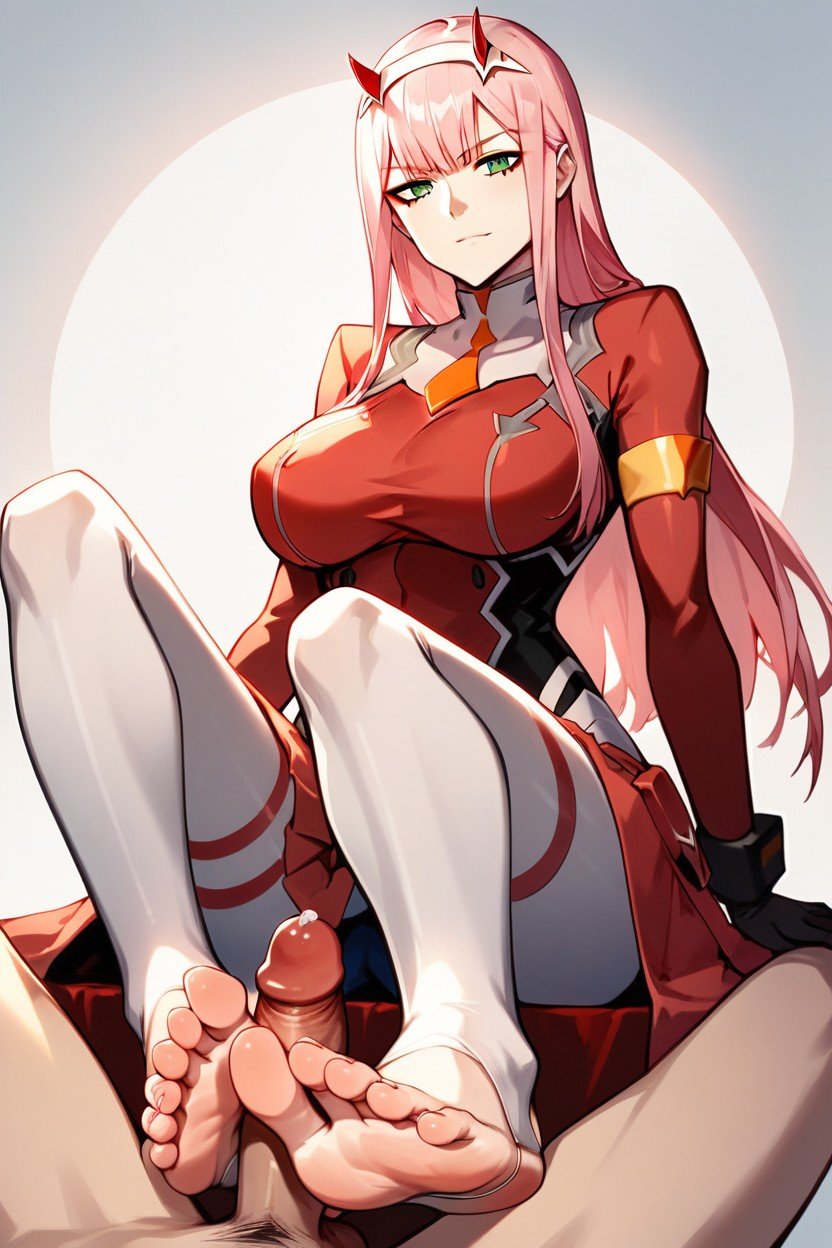 Sexy And Dominant Pose, With A Condescending And Humiliating Glare, Zero Two From Darling In The FranxxAI獸人黃片