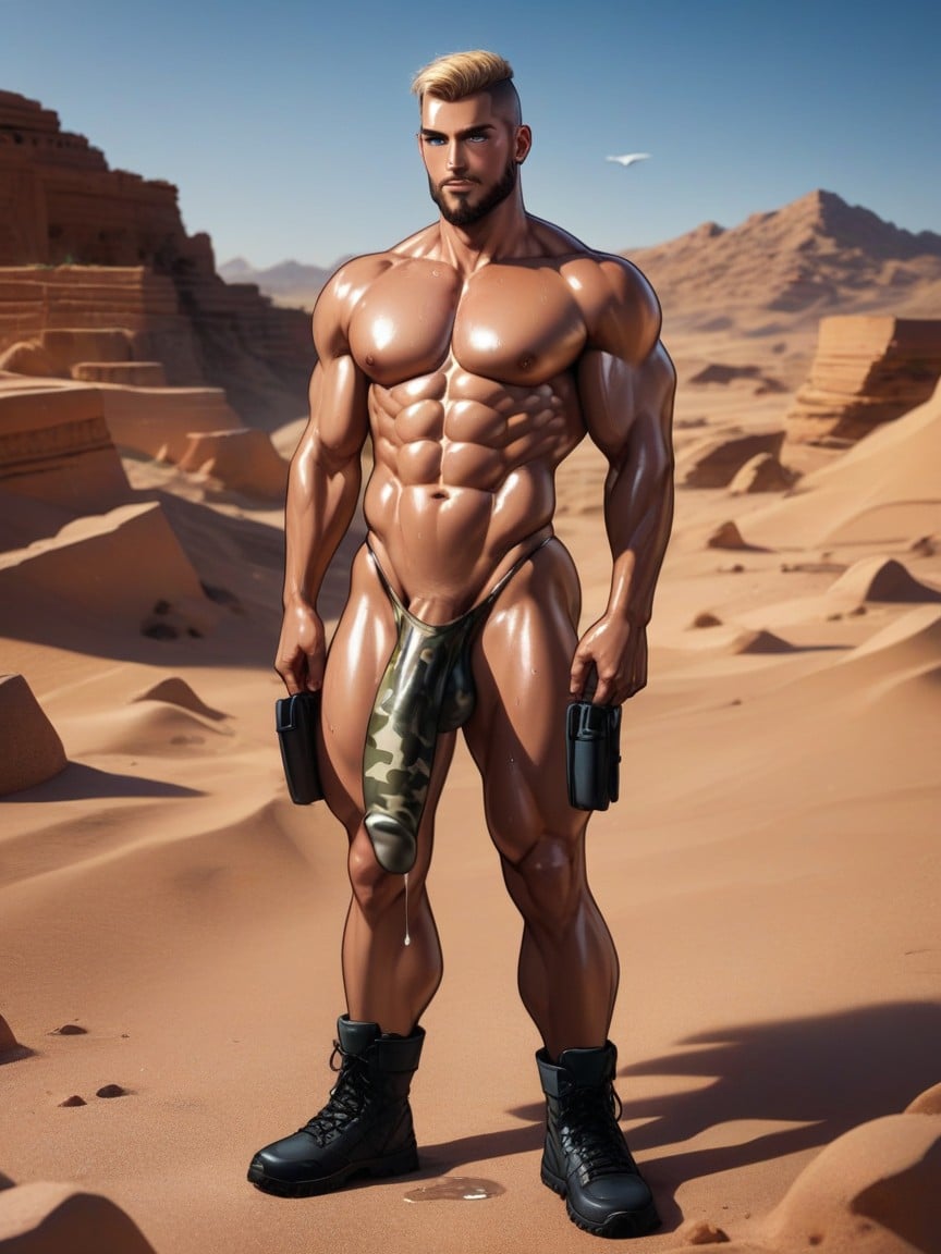 Full Beard, Rounded Ass, Combat Boots AI Gay Porn