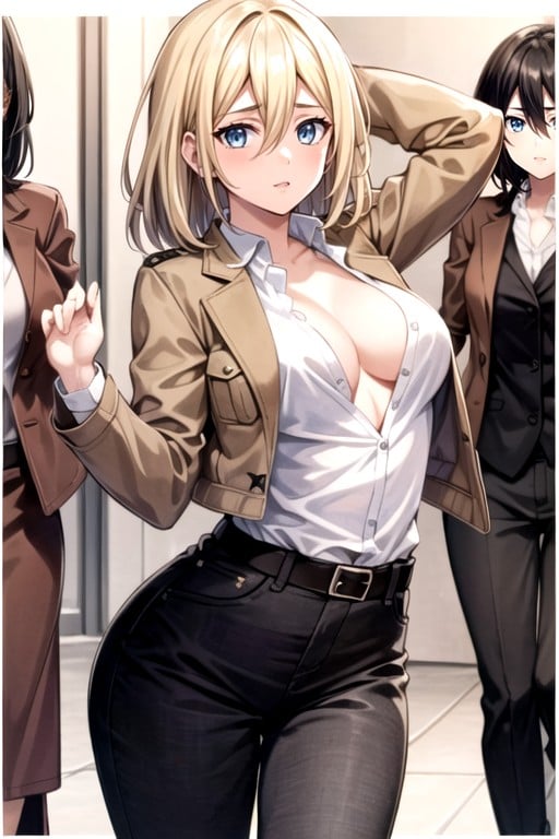 Bending Over, Arms Up, Historia (attack On Titan)  Furry AI Porn