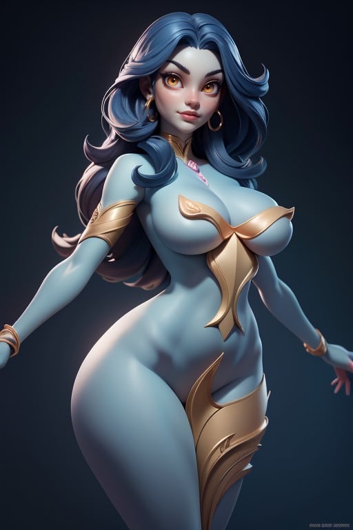 Indian Goddess, 18+, Blue Skin Hentai AI Porn