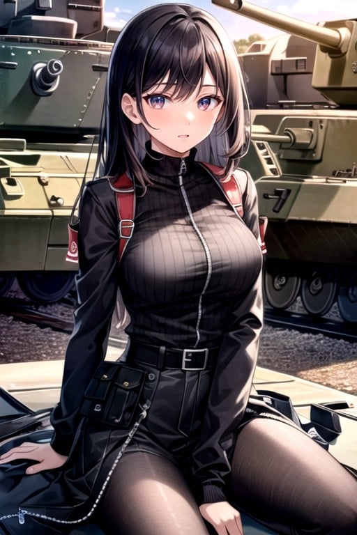 18+, Tank, Military Uniform퍼리 AI 포르노