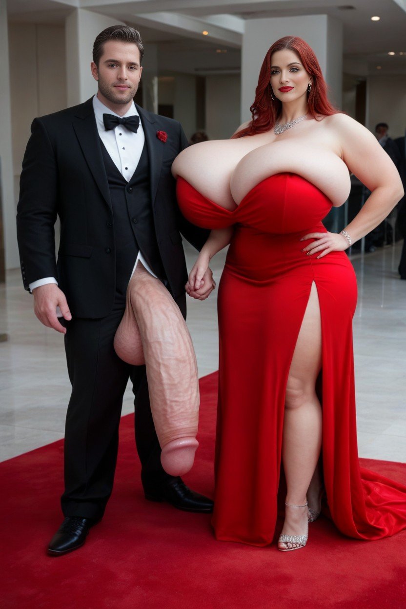 Gigantic Hyper Flaccid Penis, Man In Elegant Tuxedo, Woman Slight Pissy SlipPorno IA Gay