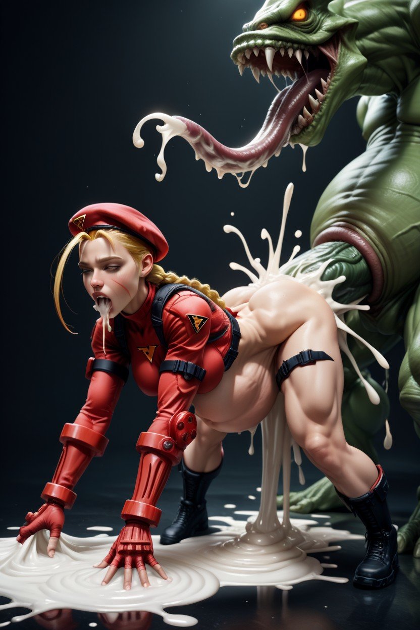 Cammy White, Monster, Blank Look On Her FaceAI獸人黃片