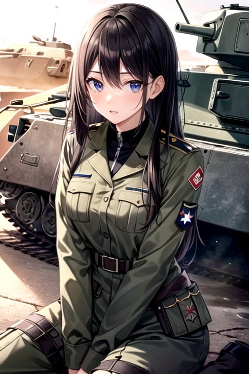 18+, Military Uniform, Tank Hentai AI Porn