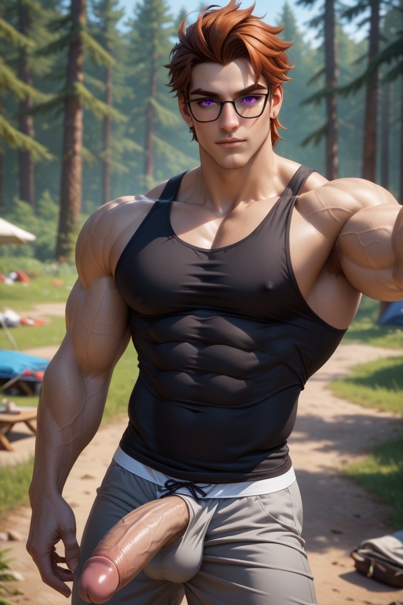 In A Summer Camp, Bennett From Genshin Impact, In Camp HalfPorno gay IA