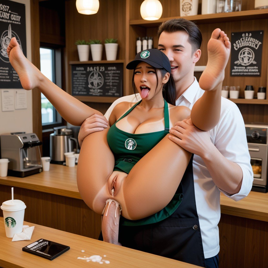 Barista, Full Nelson, Tanlines Asian AI Porn